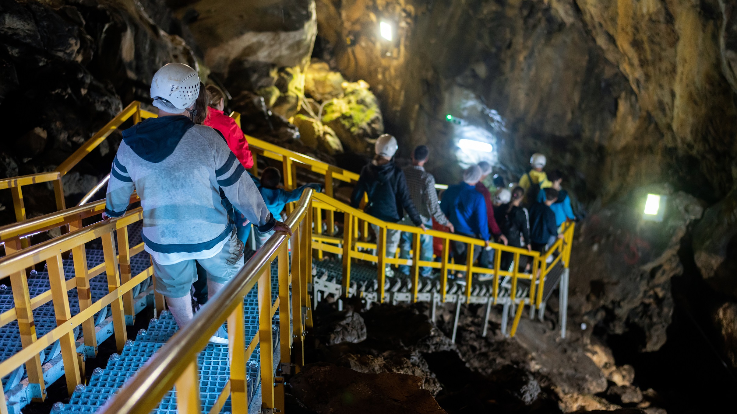 View of The Ialomitei Cave in Bucegi Mountains, Romania